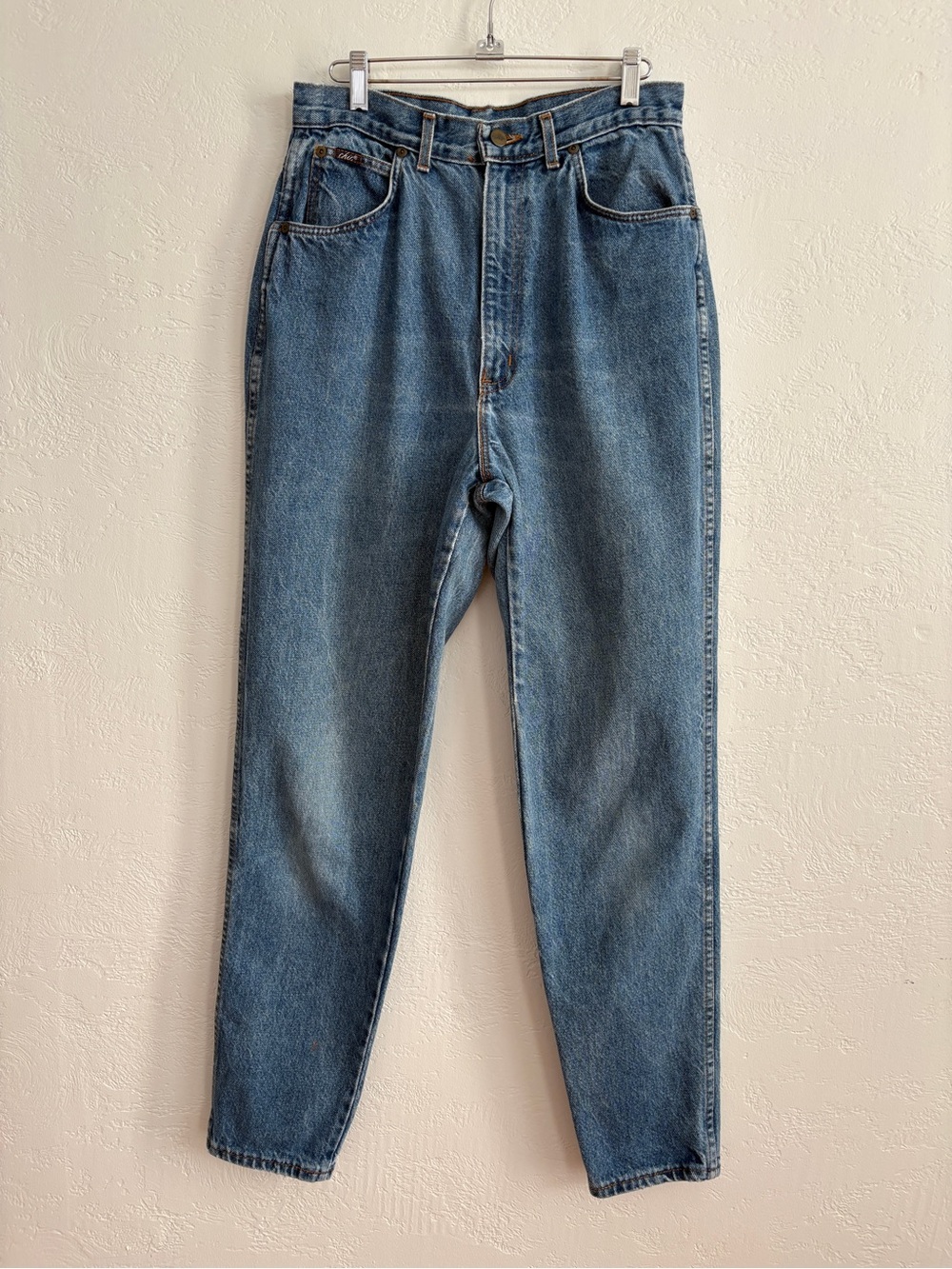Vintage Chic High-Rise Tapered Jeans 80s 90s
